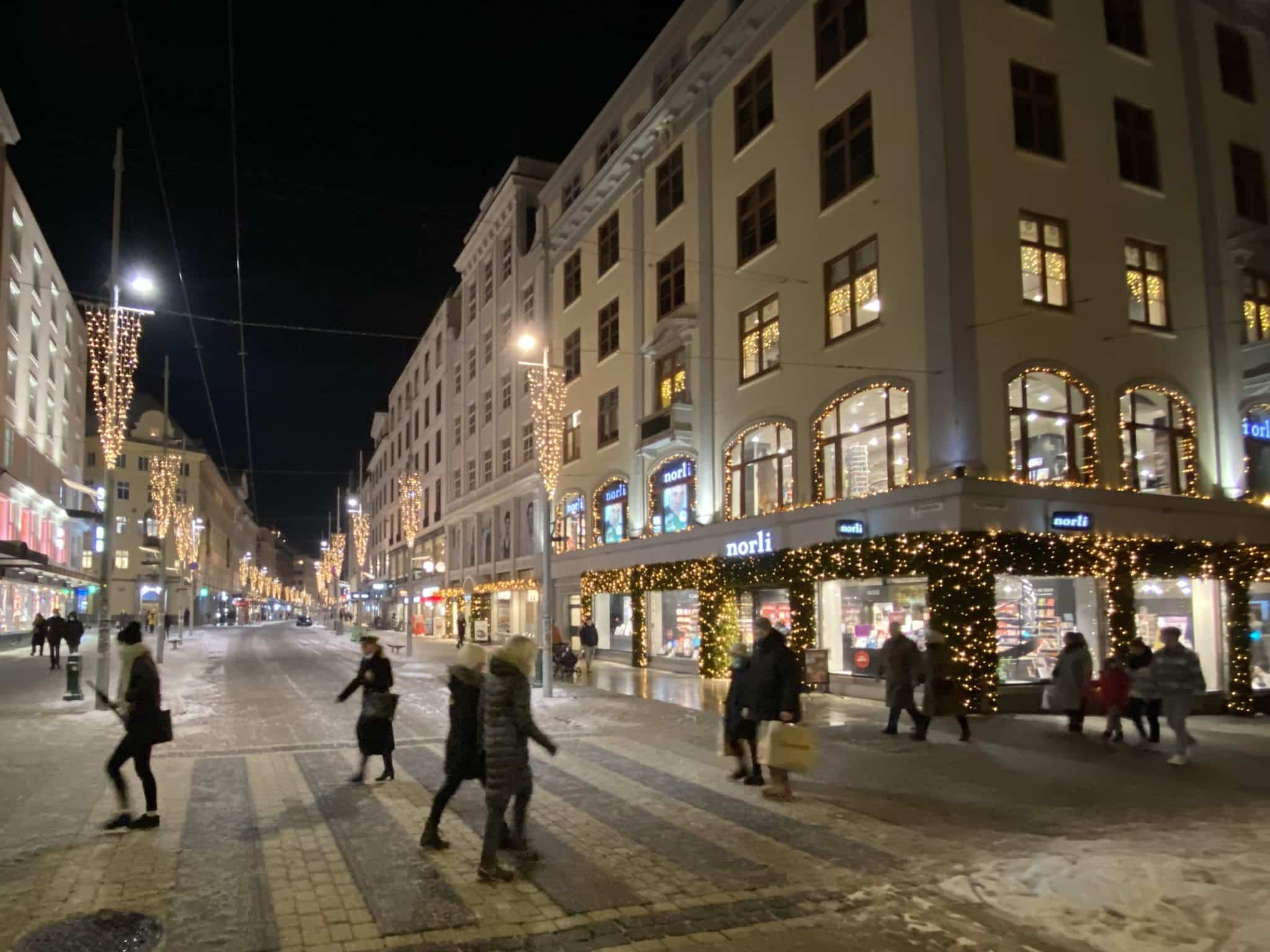 Jul i Bergen sentrum